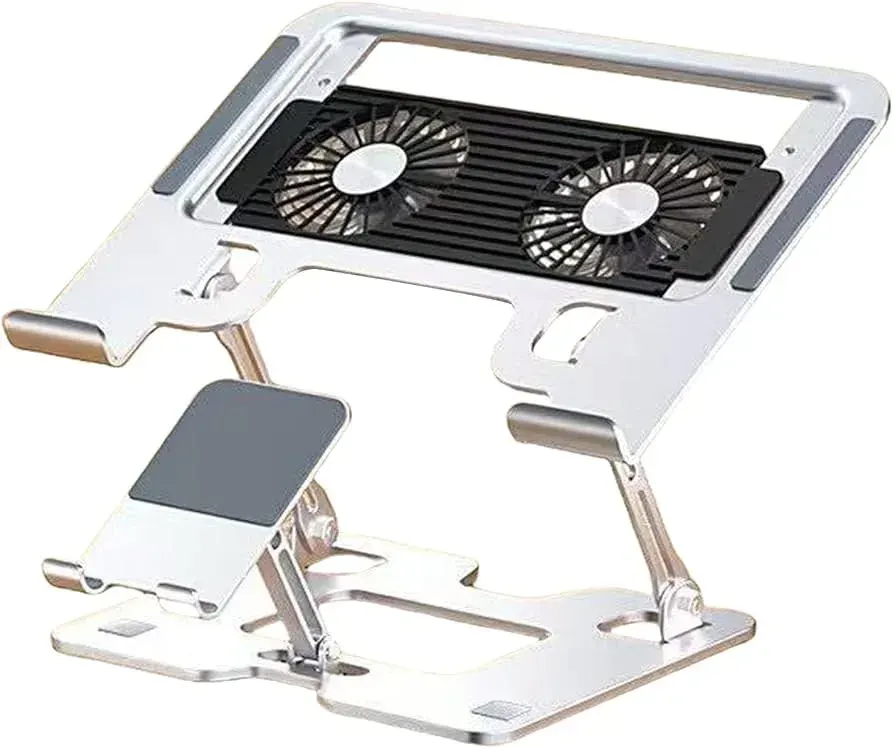 27.9cm Laptop mobile phone two-in-one cooling bracket with fan mute game book heightening air-cooled cooling bracket